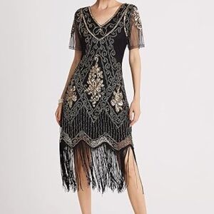 Sexy & Fun 1920’s Flapper dress and Feather Boa